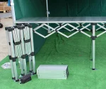 Folding Table Concertina Counter With Aluminium Top