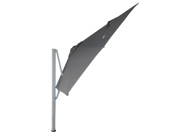 cantilever umbrella upright in grey