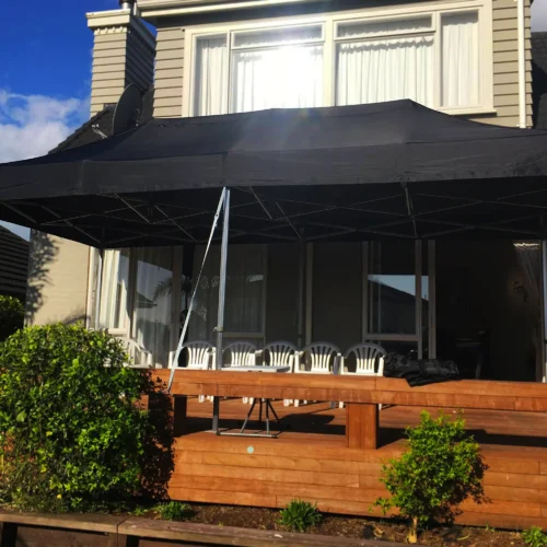 backyard gazebo - black