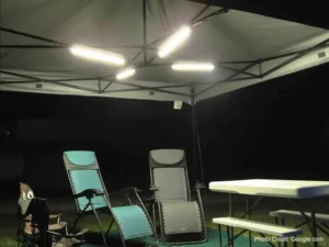 LED gazebo lights used for outdoor entertainment