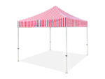 stripped gazebo red 3x3m