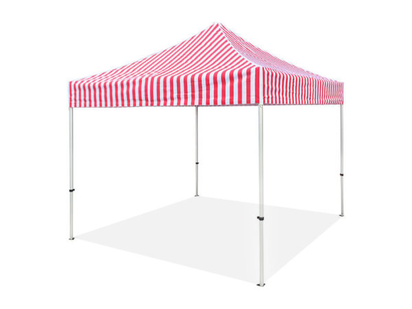 stripped gazebo red 3x3m