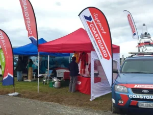 Coastguard Company Commercial Gazebo in Red