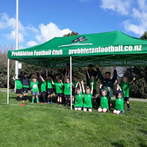 Prebbleton football club gazebo - green