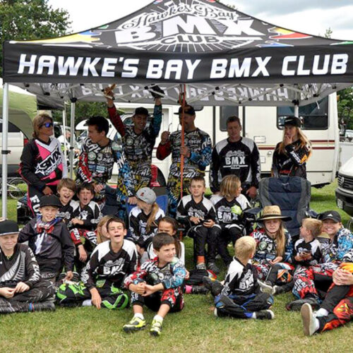 Hawkes's bay BMX sports club gazebo - black