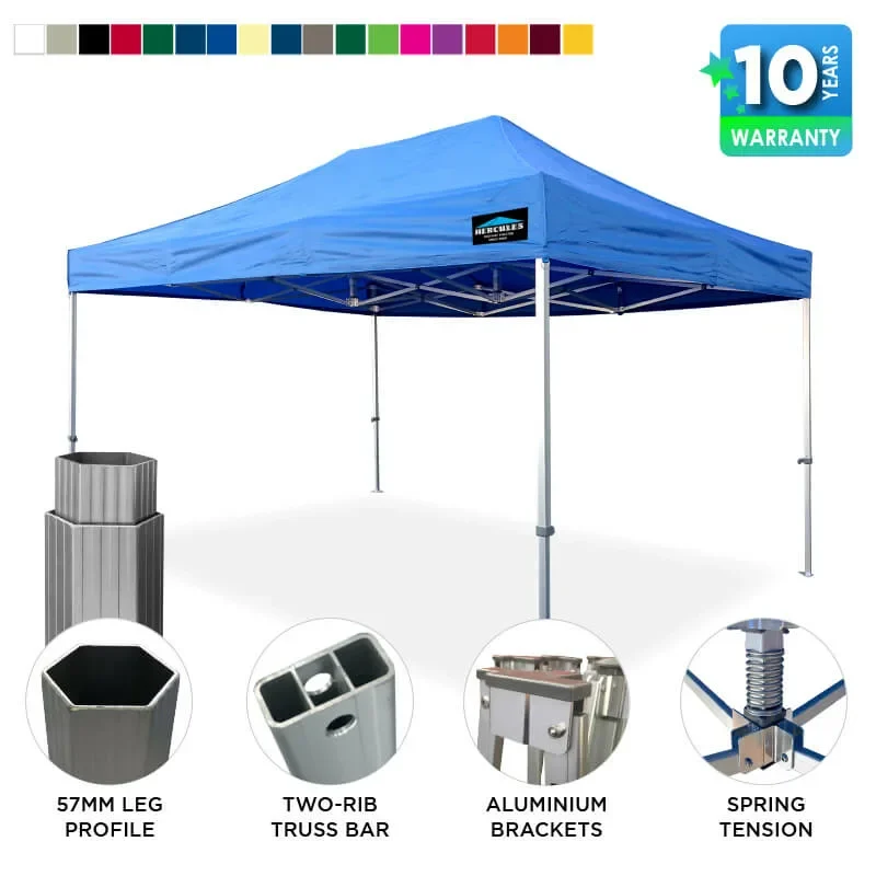 PRO 57 3x4.5m gazebo - blue
