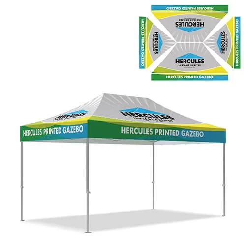 3x4.5 printed gazebo options illustration-interest