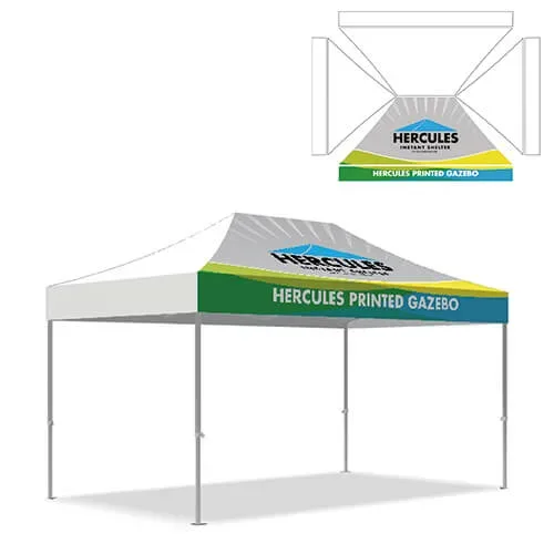 3x4.5 printed gazebo options illustration-optionA