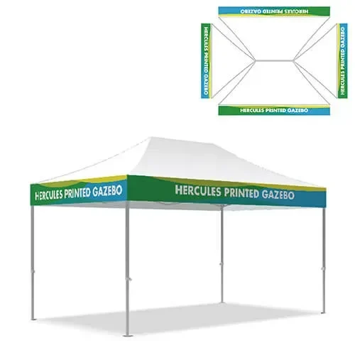 4X Valance Pane 3x4.5 Gazebo Canopy Printing Panel