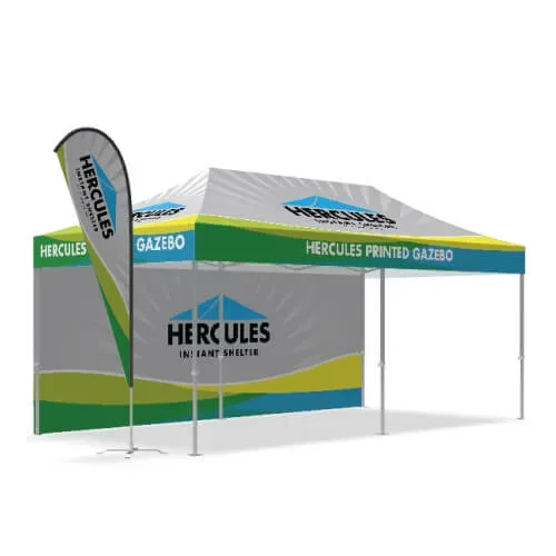 printed gazebo banners illustration-flag and pop banners