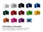 HEX 45A - 3x3m Pop Up Gazebo - Heavy Duty Aluminium - Optional Colours and Sidewalls - Image 7