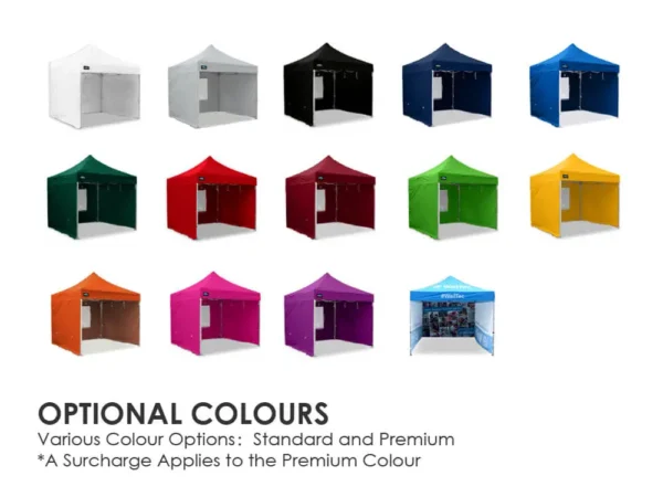 HEX 45A - 3x3m Pop Up Gazebo - Heavy Duty Aluminium - Optional Colours and Sidewalls - Image 7