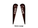 cafe flag teardrop flag extra large