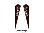 cafe flag teardrop flag extra large