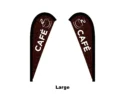 cafe flag teardrop flag large