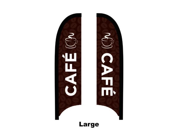 cafe flag feather flag large