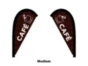 cafe flag teardrop flag medium