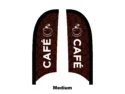 cafe flag feather flag medium