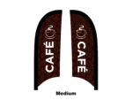 cafe flag feather flag medium
