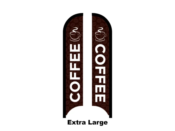 coffee flag feather flag extra large