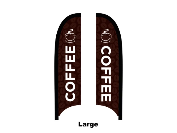 coffee flag feather flag large