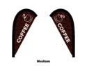 coffee flag teardrop flag medium