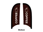 coffee flag feather flag medium
