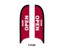 open flag feather flag large
