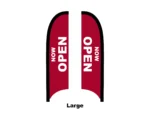 open flag feather flag large