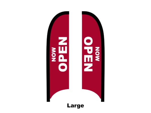 open flag feather flag large