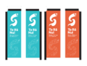 Custom rectangle flag signs for Porirua Development Council