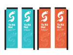 Custom rectangle flag signs for Porirua Development Council