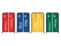 Custom rectangle flag signs for Raumati South School
