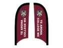 Custom feather flag signs for Te Aroha College MX