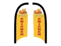 Custom feather flags Fried chicken