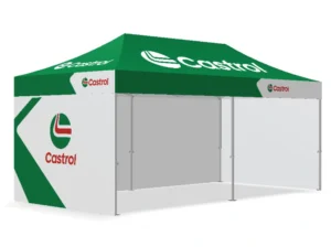 Event branded gazebo for Castrol NZ