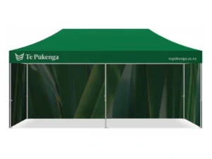 event branded gazebo 3x6m with full colour branding for Te Pukenga