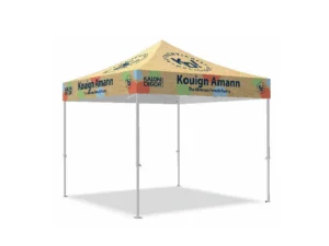 Market stall branded gazebo in 3x3m for Kouign Amann Pastry