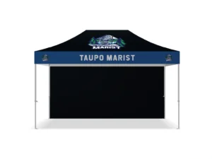 Sports event branded gazebo in 3x4.5m for Taupo Marist