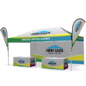 6x3m Hercules branded gazebo with fully printing