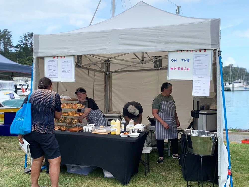 Sample of waterproof gazebo in vector images