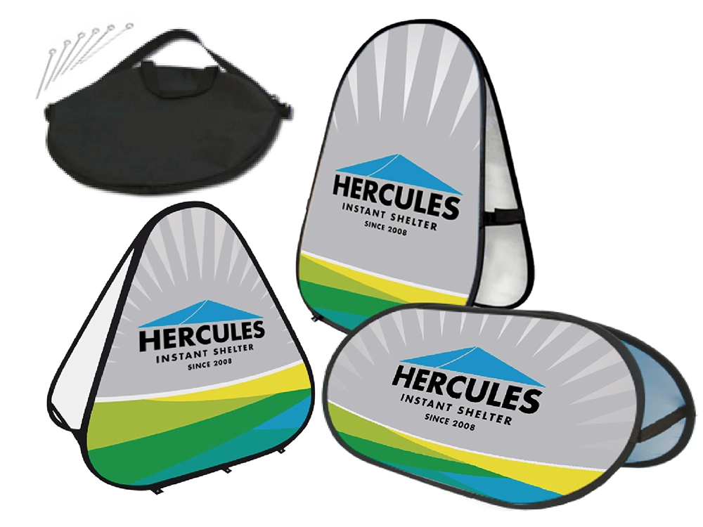 3 optional pop banner with custom printing