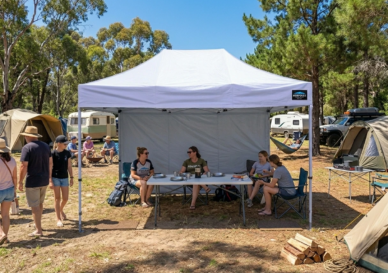Gazebo shade protects against harmful UV rays