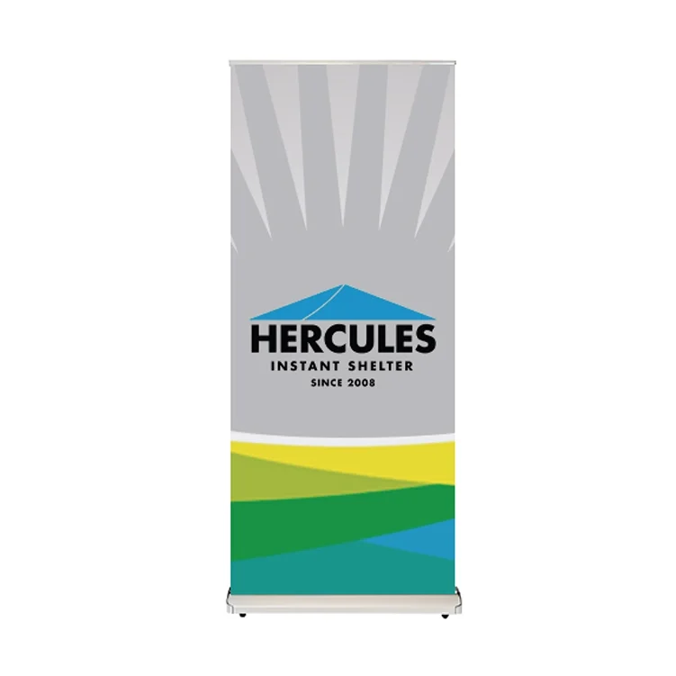 Optional diamond pull up banner