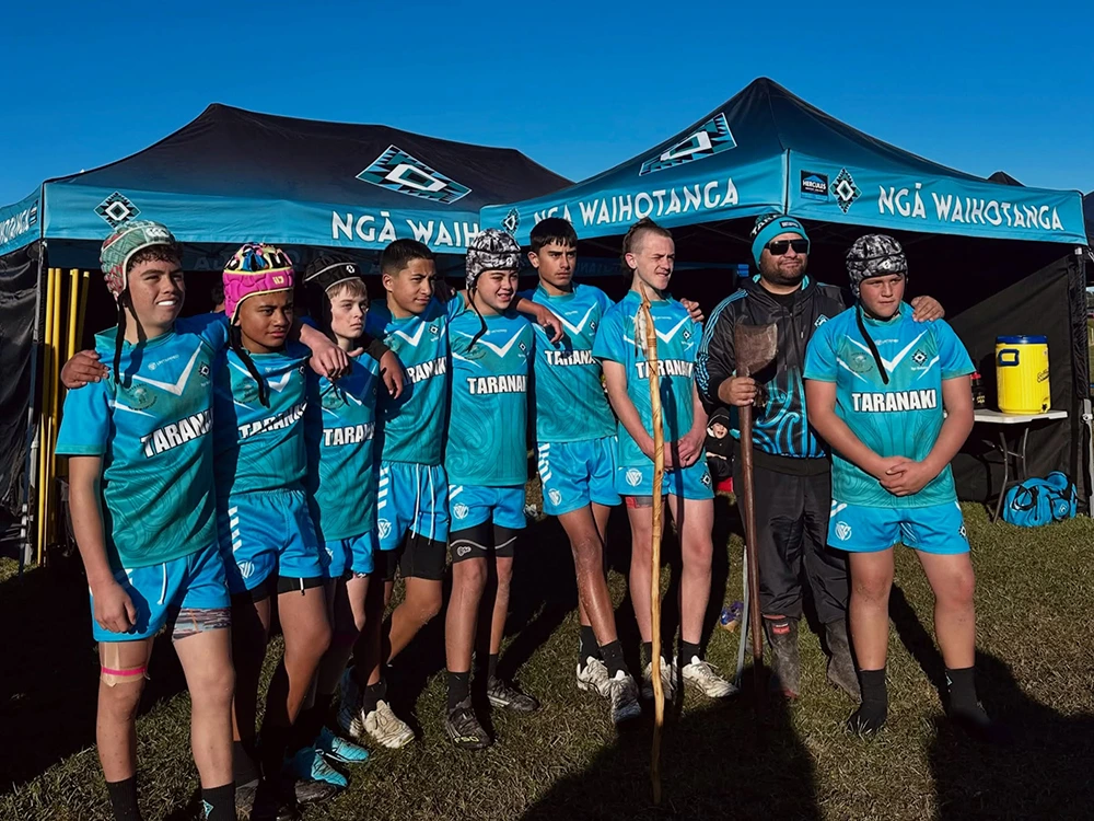 Fully branded Maori sports club gazebo in new zealand